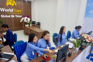WORLDTRANS KHAI TRƯƠNG SÀN VÉ MÁY BAY LỚN NHẤT VIỆT NAM